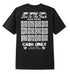 Cash Only - Wheels Tee (Black)